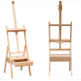 New Products Amazon Hot Sale 1.72M Beech Wood Art Easel Stand for Painting Students With Drawer