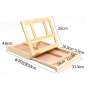 New Products Amazon Hot Sale Sketch Desk Drawer Pine Wooden Painting Easel for Painting