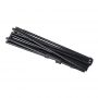 Portable aluminum tripod easel for art students, black high-quality glossy sketching stand