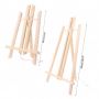 Top Quality 30cm 50cm Wood Easel Advertisement Exhibition Display Shelf Holder Studio Painting Stand