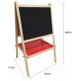 OEM wooden kids blackboard easel with black and white magnetic board