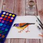 Watercolour Paint Set, 36Pretty Colors Watercolor Cake Set with Classic Paint Brush, Idea for Kids and Adult