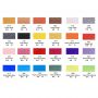 Acrylic Paint Set of 24 Colors, 22ml / 0.74oz Metallic Paint Kit with 10pcs Brushes Supplies for Canvas