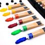 Acrylic Paint Set of 24 Colors, 22ml / 0.74oz Primary Acrylic Paint for Beginners, Supplies for Canvas