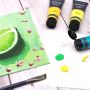 Acrylic Paint Set, 20 Colors 4.05 oz/120ml tube Art Paint Supplies for Canvas, Crafts, Wood, Fabric, Leather&Stone