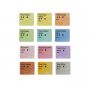 Watercolour Paint Set with 12 Metallic Colors, Including Water Brush Pen, Sponge and blank color chart in watercolor