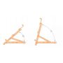 2022 Top selling beech wood Heavy Duty Tabletop Wooden H-Frame Studio Easel with an adjustable track bar