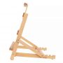 2022 Top selling beech wood Heavy Duty Tabletop Wooden H-Frame Studio Easel with an adjustable track bar