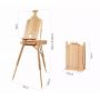 2020 wholesale wooden sketch box easel, new fashion wooden sketch box easel, popular wooden sketch box easel