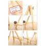 2021 Amazon 18*24cm Natural Pine Wood Tripod Easel for displaying