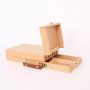 2021 Wooden Flip Opening Artist Brush & Tool Box for painting