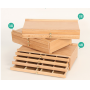 2021 double Drawer Wood Art Storage Box for pastel pencil
