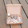 2021 Wholesales Art supplier Portable Laptop Wooden Artist Drawing Tool box with palette