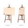 2021 Walnut colour Pine wood Collapsible easel stand for Wedding and advertiment