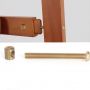 2020 Nut brown nice quality A-Frame pine wood rear supporting easel Lyre studio best quality