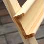 2021 1.45m Natural colour Pine wood Adjustable A-frame Lyre studio easel with rear supporting leg