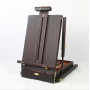 2021 Large Adjustable Walnut Wooden French Style Field and Studio Sketchbox Tripod Easel with Drawer and Artist Wood Palette