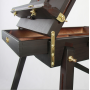 2021 Large Adjustable Walnut Wooden French Style Field and Studio Sketchbox Tripod Easel with Drawer and Artist Wood Palette