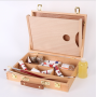 2021 Art Supplies Multi-Functional Wooden Artist Painting Tool Box for Traveling drawing