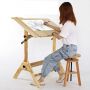 2021 Top quality Pine wood Angle adjustable studio sketch painting table for sketching and drawing