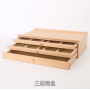 2021 3 drawer Wooden Artist Storage Box for marker pastel brushes