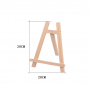 2021 Amazon Pine wood 20*28cm Small Tabletop Display Stand A-Frame Artist Easel for kid's painting classroom