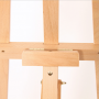 2021 professional wooden Adjustable Lyre Style Studio A-Frame Artist Easel with rear leg support