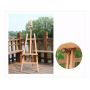 2021 Pine Wood Adjustable Basic Walnut Lyre Easel for Painting