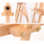 2021 Pine Wood Adjustable Basic Walnut Lyre Easel for Painting