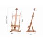 2021 Hot selling Art Supply Master Multi-Function Studio Artist Wooden Floor Easel for professional painting
