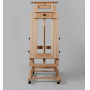 2021 New Art supplies Top selling beech Deluxe Movable H-Frame Studio Easel for master's painting