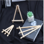 2022 Art supplies Customized 8*15cm Pine wood mini easel stand for displaying small canvas, photos , business card