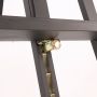 2022 New Art supply Black Professional pine wood A-frame Lyre studio easel with rear leg support