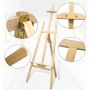 Art Supplies 175cm Height Pine Wood Display Easel For Artist Painting