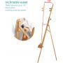 Art Inclinable Solid Beech Wood Large Studio Art Easel with Storage Tray for Artist Painting
