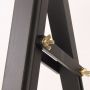 2022 Top selling Art supply black colour Pine Wood A-frame floor easel with rear support