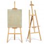 Art Supplies 175cm Height Pine Wood Display Easel For Artist Painting