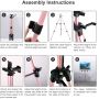 Rose Gold Color Thick Aluminum Metal Tripod Display Easel