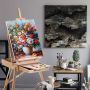 French Style Adjustable Painting Easel Art Easel With Storage Sketch Box with Wooden Pallet