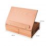 Grand Solana Adjustable Portable Wooden 3-Drawer Storage Box Easel with Fold Down Canvas Easel Book Stand