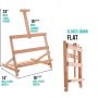 Artists Small Beechwood Adjustable Tabletop Painting Display Easel