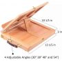 24 Pieces Tabletop Easel Set With 12 Tubes Acrylic Paints, Canvas Panels, Brushes, Palette