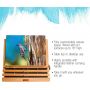 Heavy Duty Tabletop Wooden H-Frame Studio Easel Portable Sturdy Table Desktop Holder Stand