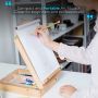 Amazon Hot Selling Traditional Desk Easel Box, Adjustable Wood Easel Box Perfect Wooden Storage Box for Drawing, Painting