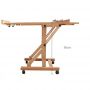 Deluxe Movable H-Frame Solid Beech Wood Masterr Studio Easel