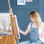 170cm Wood Easel Stand Portable Floor Easel For Adjustable Height Artist Easel