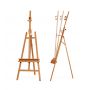 Art Professional Solid Beech Large Floor Studio Painters Easel For Adults
