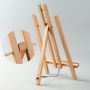 30CM 40CM 50CM Height Solid Beech Wood Easel Painting Tabletop Display A-Frame Easel