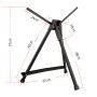 2021 Wholesale Artist Supply Black Aluminum Portable Sketch Drawing easel