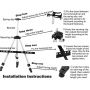 art supply aluminum field floor easel with bag for tabletop